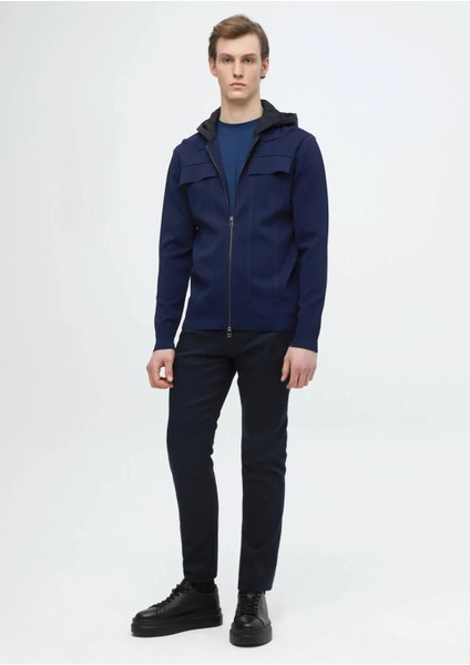 Lacivert Polo Yaka Düz Örgü Hırka fiyatları