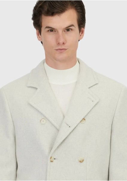 Ekru Regular Fit Kruvaze Yaka Casual Dokuma Kaban modelleri