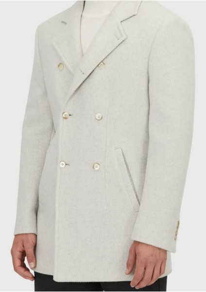 Ekru Regular Fit Kruvaze Yaka Casual Dokuma Kaban indirimleri