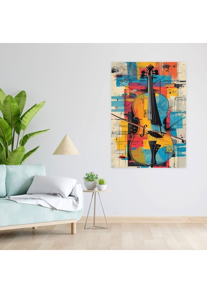 Pop Art Müzik Enstrümanları Duvar Sanatı - Klasizm ve Pop Art Duvar Dekorasyonu Klasizm fiyatları