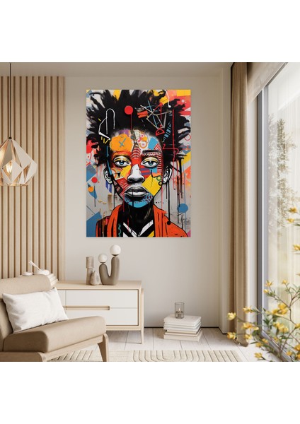 Basquiat Fusion Kanvas Tablo - Dinamik Duvar Sanatı - Sokak Sanatı Kanvas Duvar Sanatı Duvar Dekorasyonu modelleri