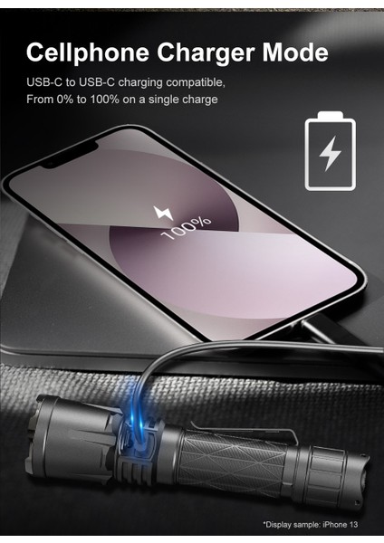 XT21X Pro Taktik El Feneri - Powerbank