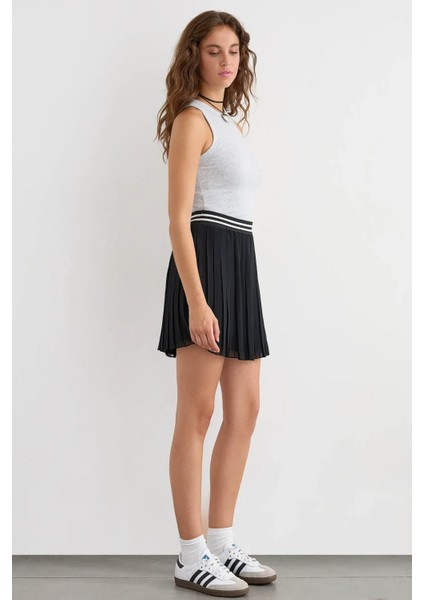 Kadın Mavi Renk Halter Yaka Basic Tank Top Açık Gri fiyatları