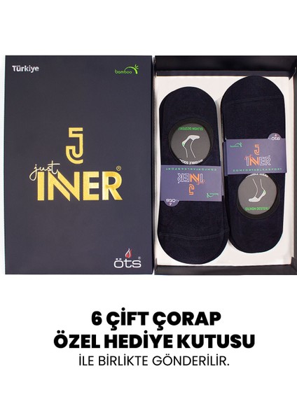 Erkek Çorap 6'lı Babet (Bambu) modelleri