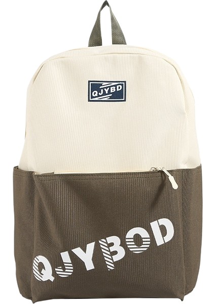 Kampüs Niş Basit Çok Yönlü Ortaokul ve Lise Öğrencileri Okul Çantası Büyük Kapasiteli Omuz Çantası (Yurt Dışından)