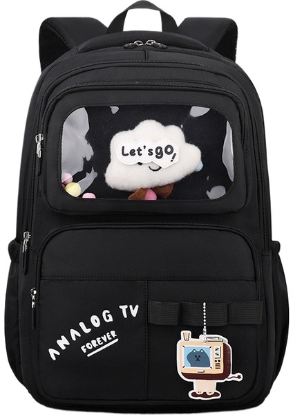 Ilkokul Öğrencileri Okul Çantası Karikatür Sevimli Büyük Kapasiteli Omurga Koruma Yük Azaltma Çocuk Omuz Çantası (Yurt Dışından)