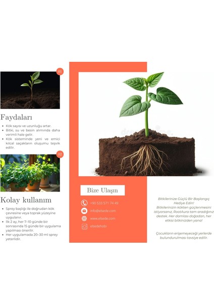 RootAura Köklendirici – Süs Bitkileri İçin Hümik & Fulvik Asitli Kök Geliştirici Sprey modelleri