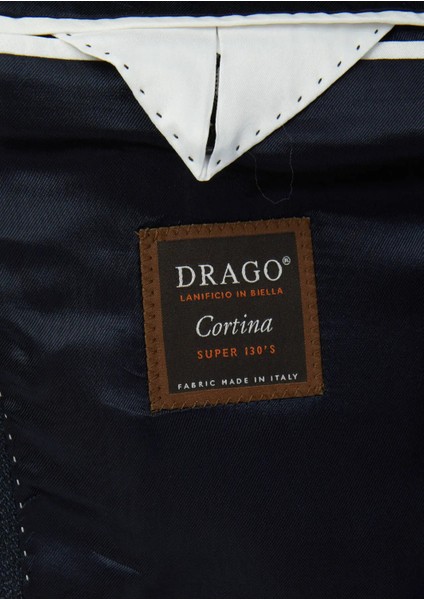 Lacivert Desenli Zeroweight Slim Fit %100 Yün Takım Elbise indirimleri
