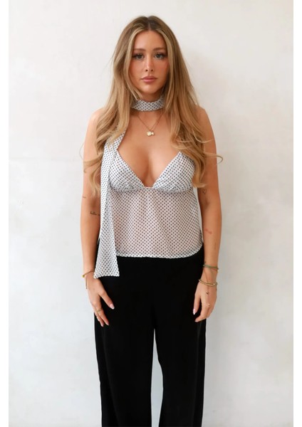 Kadın Gabrielle Derin V-Yaka Bluz Multicolor