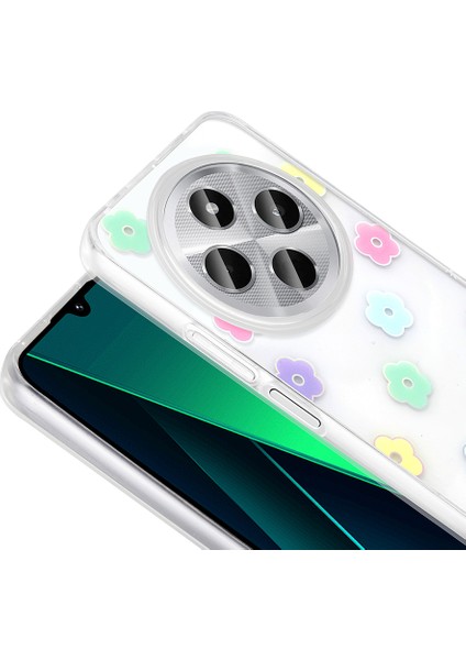 Redmi 14C 4g Kılıf Şeffaf Yapılı ve Figürlü Folk Premium Sert Silikon Kapak modelleri