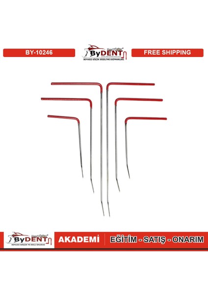 Pdr Boyasız Göçük Düzeltme Kuşak Arası Özel Seri 6 Lı