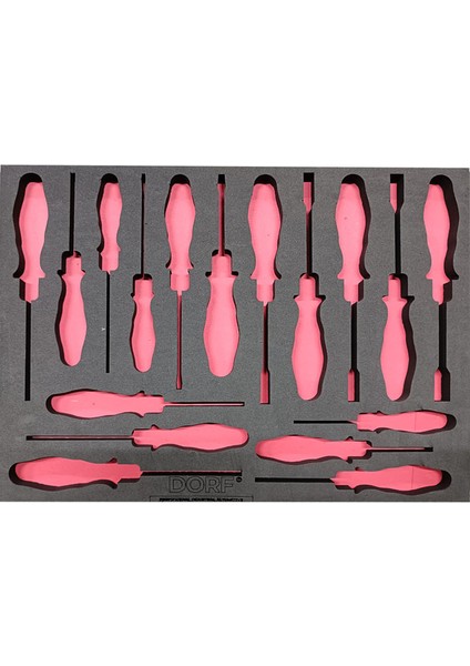 Takım Arabası Içi Tornavida Seti Boş Eva Süngeri 1 Adet 48 cm x 35,5 cm