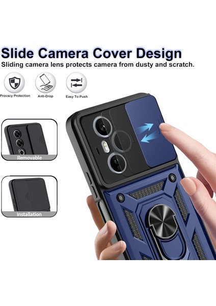 Honor 400 Pro Kılıf Kamera Korumalı Sürgülü Pars Tank Kapak + Tam Kapatan Ekran Koruyucu fiyatları