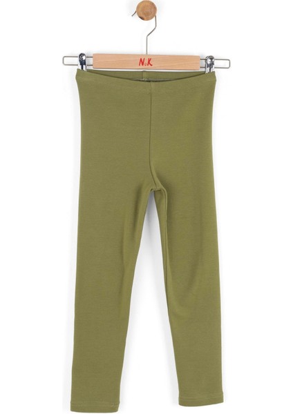 Kız Çocuk Moroon Tayt 4-8 Yaş Yeşil