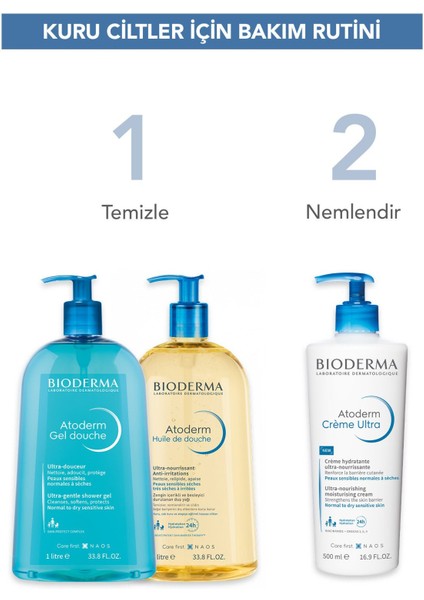 Asfstore Bioderma Atoderm Cream Ultra 200 ml 2 Adet