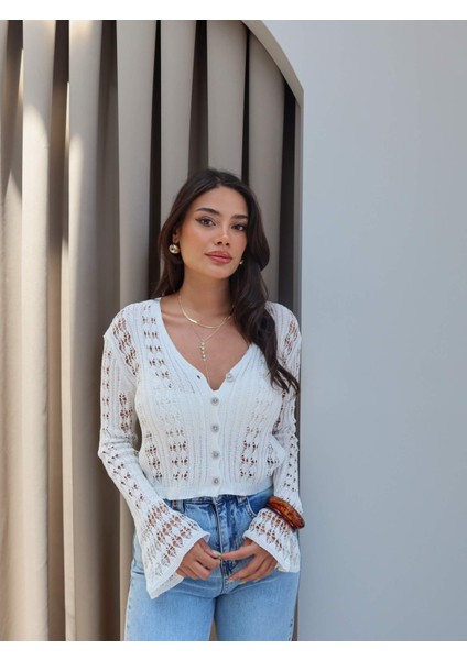 Ajurlu V Yaka Hırka fiyatları