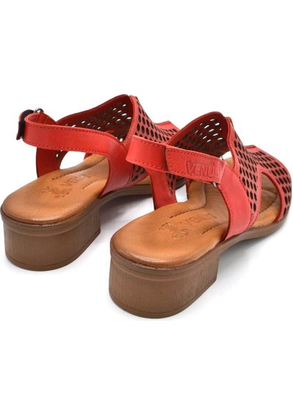 Kadın Deri Sandalet Kırmızı 22986007 modelleri