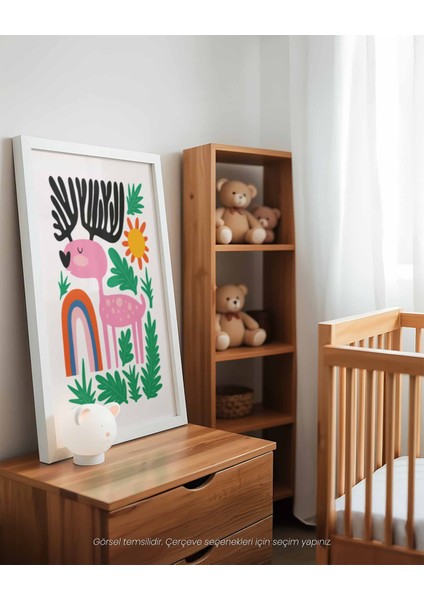 Geyik - Minimal ve Sevimli Çocuk Odası Poster fırsatları