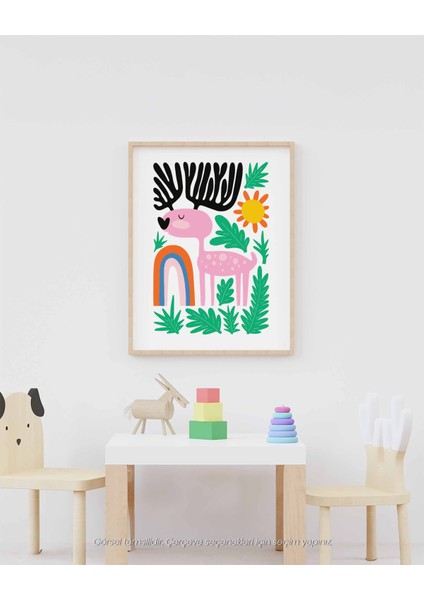 Geyik - Minimal ve Sevimli Çocuk Odası Poster indirimleri