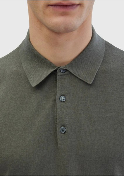 Haki Polo Yaka %100 Pamuk Triko indirimleri