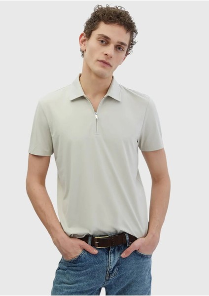 Taş Düz Polo Yaka T-Shirt