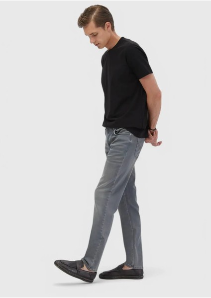 Siyah Düz Bisiklet Yaka T-Shirt modelleri