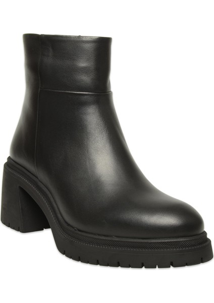 D25KB-8470 Günlük Topuklu Siyah Kadın Bot