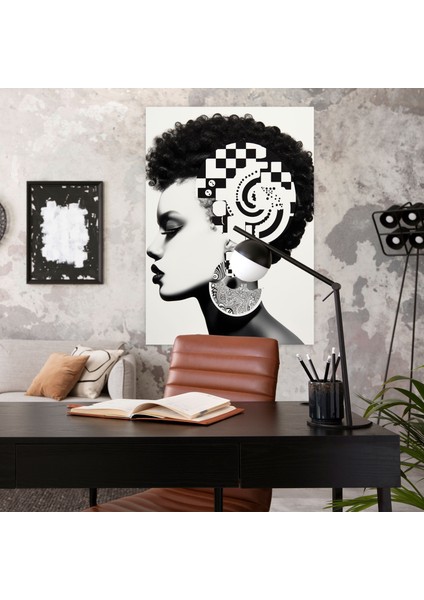 Afro Gurur Duvar Dekorasyonu - Afro Duvar Dekorasyonu Afro Ilhamlı Simgeler Kolaj fiyatları