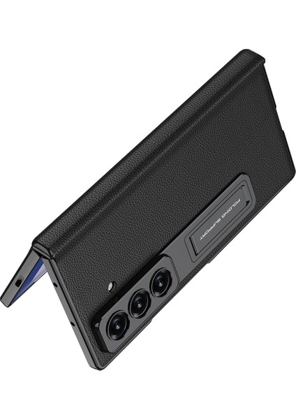 Samsung Galaxy Z Fold 7 Kılıf Deri Standlı Krusty Premium Kılıf modelleri