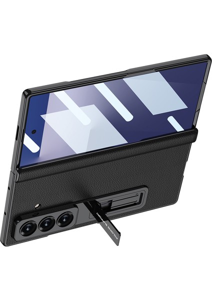 Samsung Galaxy Z Fold 7 Kılıf Deri Standlı Krusty Premium Kılıf fırsatları
