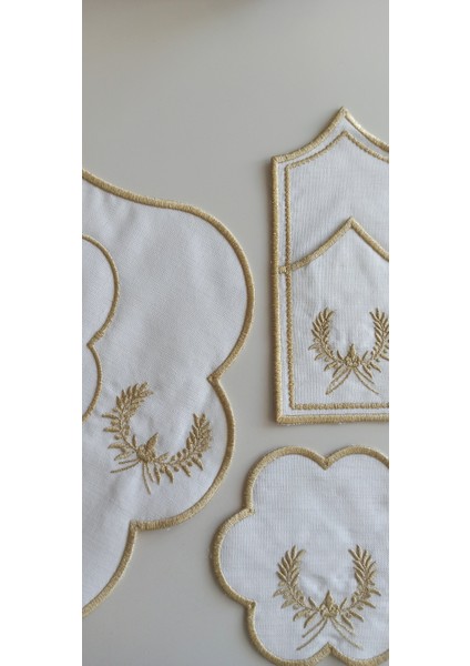 Virgo Gold 18 Parça Linen Kumaş Amerikan Servis Seti modelleri