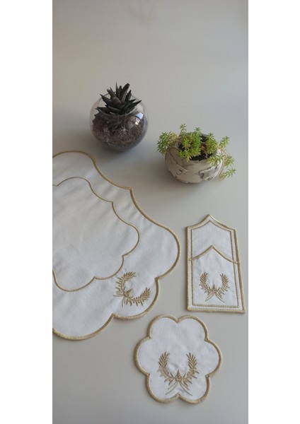 Virgo Gold 18 Parça Linen Kumaş Amerikan Servis Seti fırsatları