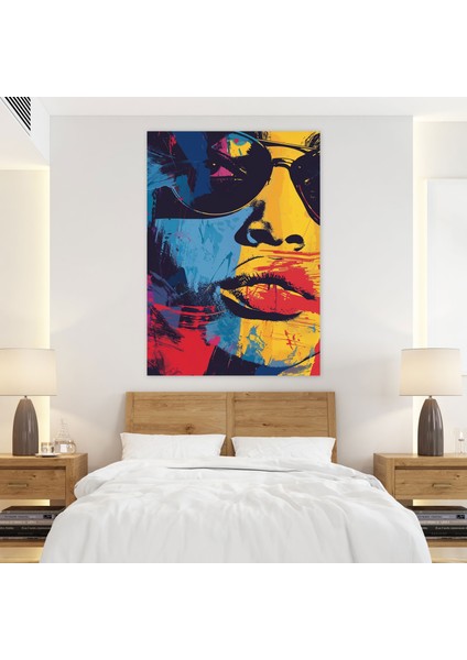 Canlı Andy Warhol Tarzı Kanvas Tablo - Andy Warhol Tarzı Duvar Dekorasyonu modelleri