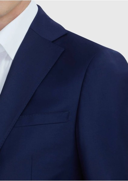 Saks Düz Fashion Slim Fit Yün Karışımlı Takım Elbise indirimleri