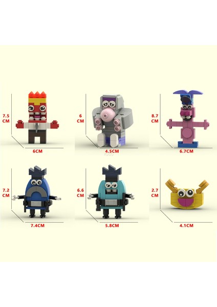 Inside Out 2 - 6 Parçalı Yapım Oyuncakları Seti (Yurt Dışından)