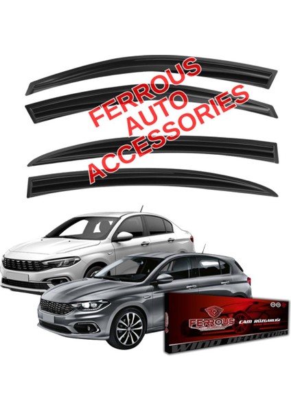 Fiat Egea Sedan/hb Ferrous Cam Rüzgarlığı 4lü Set 2021 ve Üstü