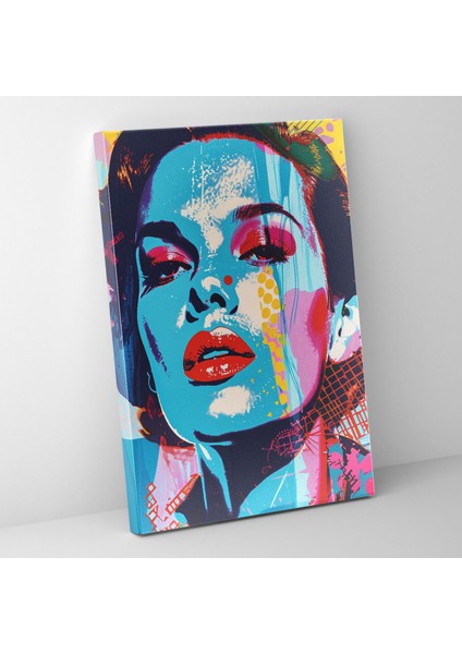 Ünlü Portreler Duvar Dekorasyonu - Andy Warhol Tarzı Kanvas Tablo - Andy Warhol Duvar Sanatı Cesur Desenler Ünlü Portreler