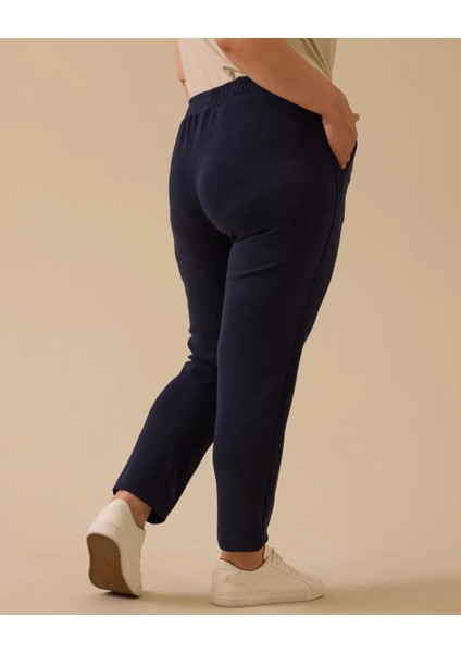 Büyük Beden Elastik Bel Cepli Pantolon Gala-Xi fiyatları