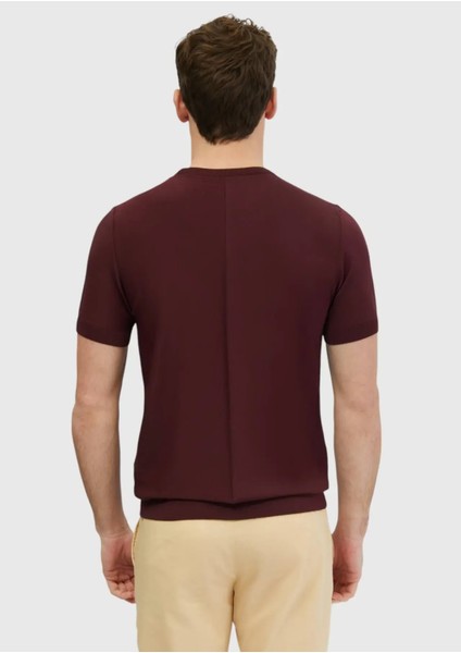 Kiremit Bisiklet Yaka Jakarlı Triko indirimleri