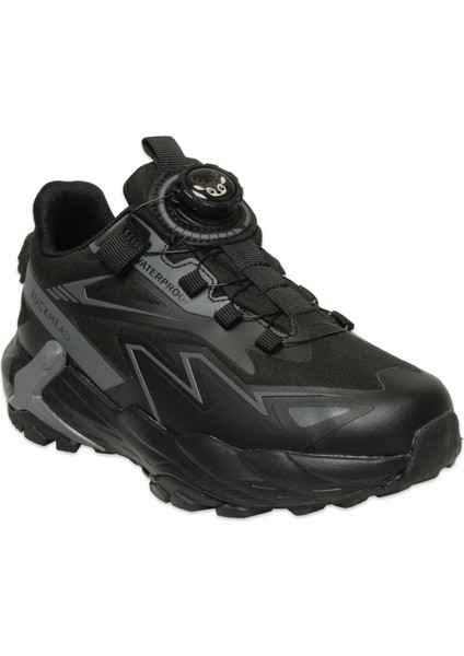BUCK3055 Napolyon Waterproof Outdoor Siyah Erkek Çocuk Spor Ayakkabı