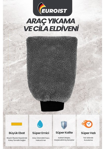 Mikrofiber Oto Temizlik Seti | Araç Kurulama Havlusu, Cam Bezi ve Araba Yıkama Eldiveni modelleri