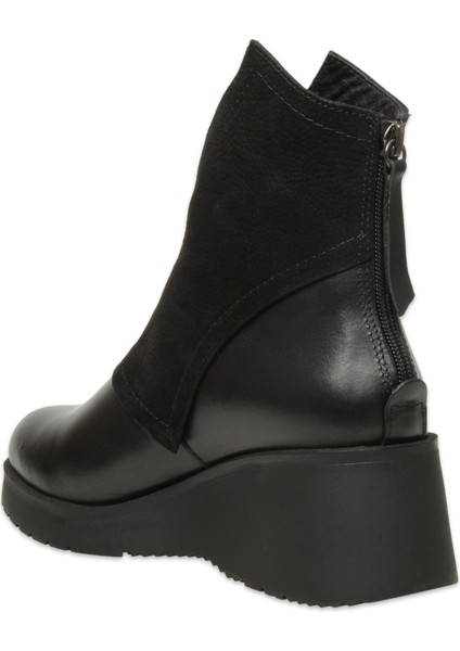 D25KB-1710 Günlük Dolgu Topuklu Siyah Kadın Bot fırsatları