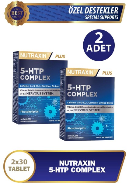 Nutraxin 5-Htp Complex 30 Tablet 2 Adet