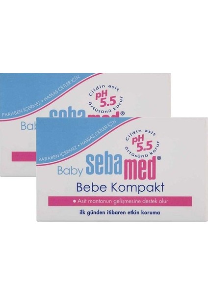 Asfstore Sebamed Baby Compact Sabun 100 gr x 2 Adet