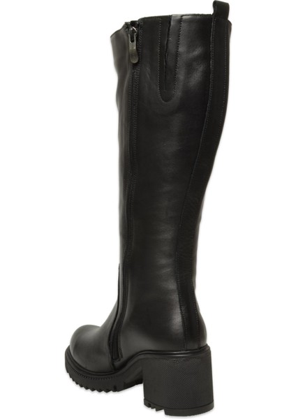 D25KC-2330 Kalin Topuklu Günlük Siyah Kadın Çizme fırsatları