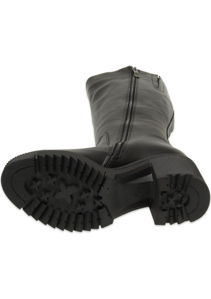 D25KC-2330 Kalin Topuklu Günlük Siyah Kadın Çizme indirimleri