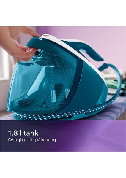 Perfectcare Series 7000 Buharlı Ütü Istasyonu, 2100 W, Buhar Çıkışı 480 G, Basınç 7,5 Bar, Optimaltemp Teknolojisi, 1,8 Litre Su Haznesi, Mavi (PSG7024/20) modelleri