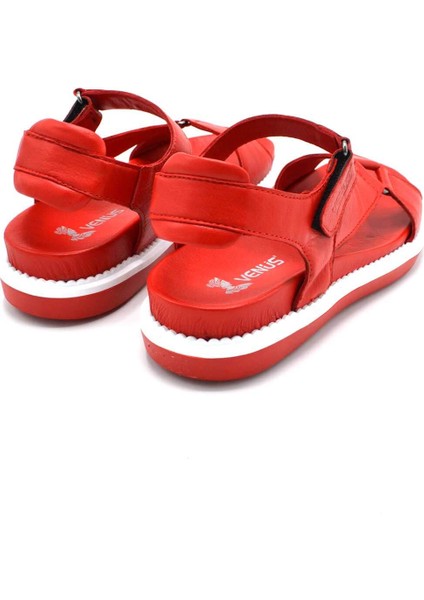 Kadın Comfort Deri Sandalet Kırmızı 202064Y modelleri