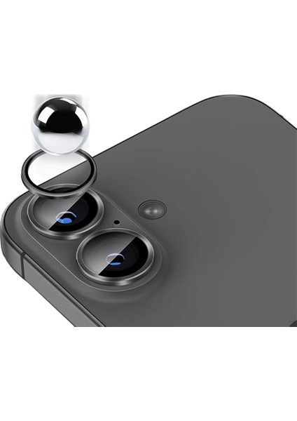 Apple iPhone 17 Mikro 0.3 mm Ar Kaplama 9h Kamera Lens Koruyucu Siyah fiyatları