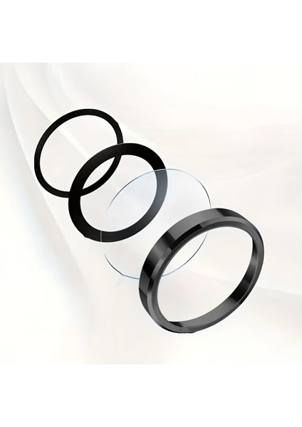 Apple iPhone 17 Mikro 0.3 mm Ar Kaplama 9h Kamera Lens Koruyucu Siyah modelleri